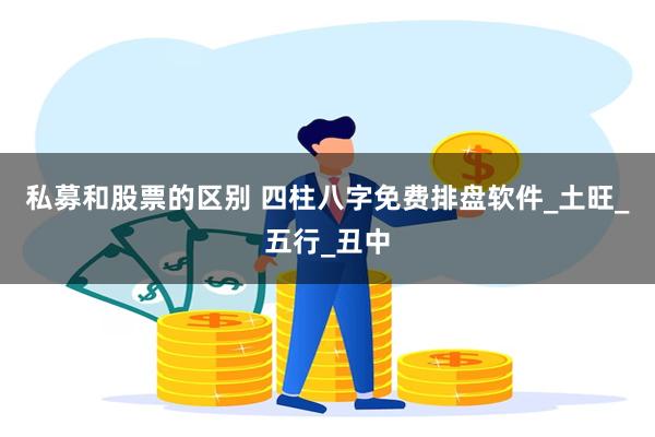 私募和股票的区别 四柱八字免费排盘软件_土旺_五行_丑中