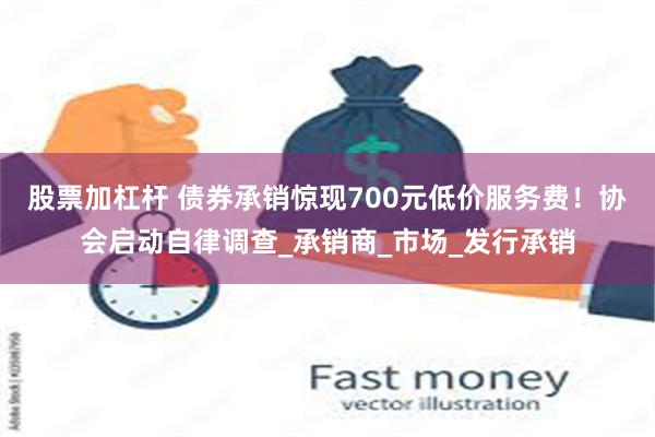 股票加杠杆 债券承销惊现700元低价服务费！协会启动自律调查_承销商_市场_发行承销