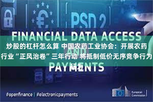 炒股的杠杆怎么算 中国农药工业协会：开展农药行业“正风治卷”三年行动 将抵制低价无序竞争行为